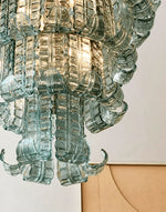 Elegant Leaf Shaped Murano Glass Chandelier