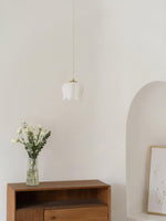 Floral Petal Pendant Light – Modern Gold Designer Hanging Lamp for Dining Room & Bedroom