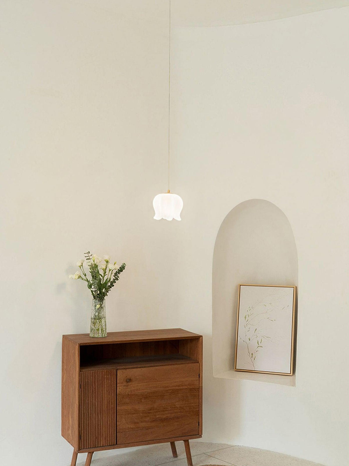 Floral Petal Pendant Light – Modern Gold Designer Hanging Lamp for Dining Room & Bedroom
