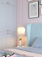 Floral Petal Pendant Light – Modern Gold Designer Hanging Lamp for Dining Room & Bedroom