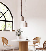 Elemental Travertine Mini Pendant Light in Natural Stone