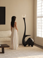 Elero Sculptural Floor Lamp – Modern Art Deco Lighting for Living Spaces