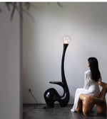 Elero Sculptural Floor Lamp – Modern Art Deco Lighting for Living Spaces