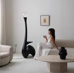 Elero Sculptural Floor Lamp – Modern Art Deco Lighting for Living Spaces