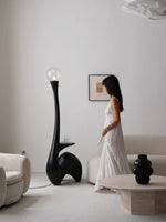 Elero Sculptural Floor Lamp – Modern Art Deco Lighting for Living Spaces