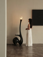 Elero Sculptural Floor Lamp – Modern Art Deco Lighting for Living Spaces