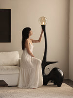 Elero Sculptural Floor Lamp – Modern Art Deco Lighting for Living Spaces