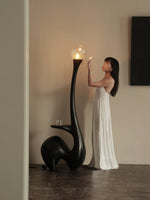 Elero Sculptural Floor Lamp – Modern Art Deco Lighting for Living Spaces