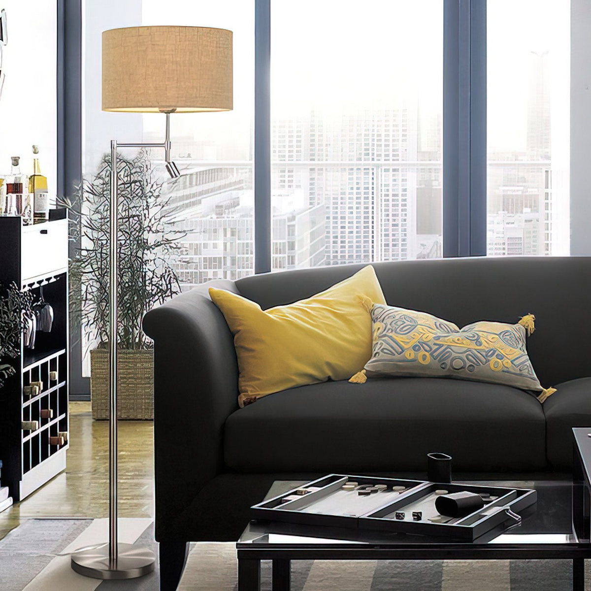 Elgin Fabric Floor Lamp