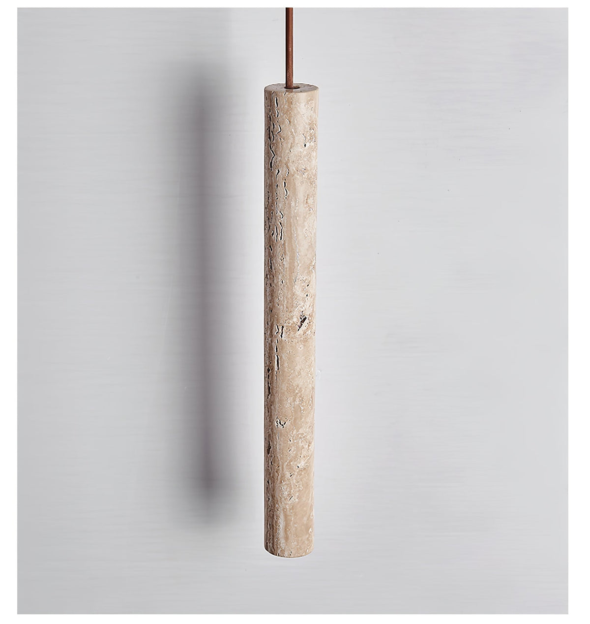 Elian Pendant Light in Yellow Travertine | Modern Minimalist Hanging Lamp