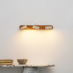 Travertine Duo Wall Sconce — Natural Stone LED Wall Light
