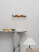 Travertine Duo Wall Sconce — Natural Stone LED Wall Light