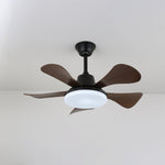Eliza Contemporary Ceiling Fan Light with Integrated LED and Remote