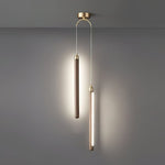 Elksdut Modern Walnut Wood LED Pendant Light for Kitchen Island and Dining Room