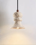 Ellian Travertine Pendant Light – Sculptural Modern Hanging Lamp for Dining & Kitchen