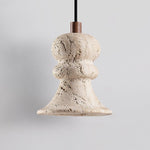 Ellian Travertine Pendant Light – Sculptural Modern Hanging Lamp for Dining & Kitchen
