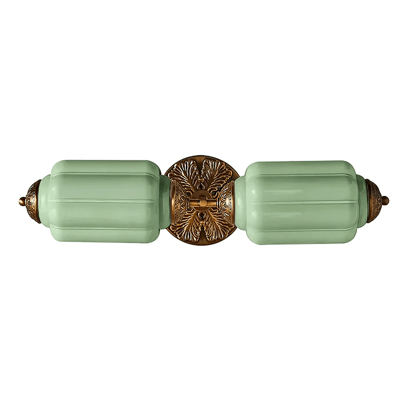 Elliot Brass and Glass Wall Sconce for Modern Interiors