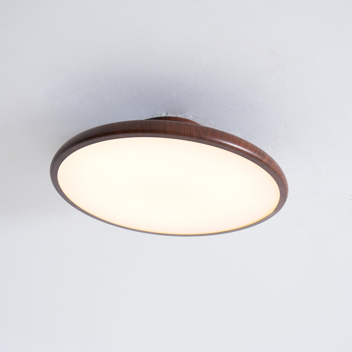 Lola Wood Grain Adjustable Ceiling Light – Modern LED Flush Mount