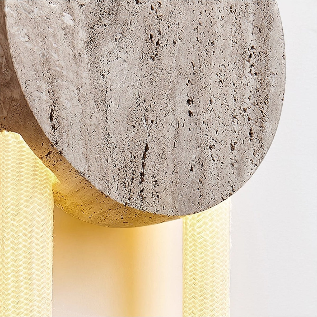 Eloen Travertine LED Wall Sconce – Modern Minimalist Stone Light