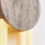 Eloen Travertine LED Wall Sconce – Modern Minimalist Stone Light