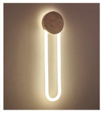 Eloen Travertine LED Wall Sconce – Modern Minimalist Stone Light