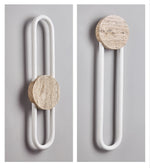 Eloen Travertine LED Wall Sconce – Modern Minimalist Stone Light