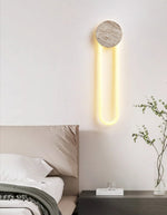 Eloen Travertine LED Wall Sconce – Modern Minimalist Stone Light