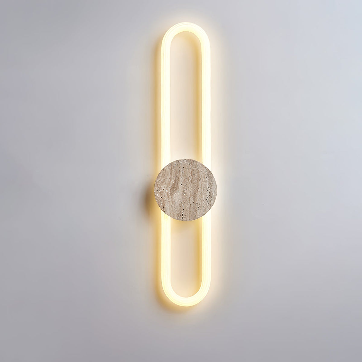 Eloen Travertine LED Wall Sconce – Modern Minimalist Stone Light