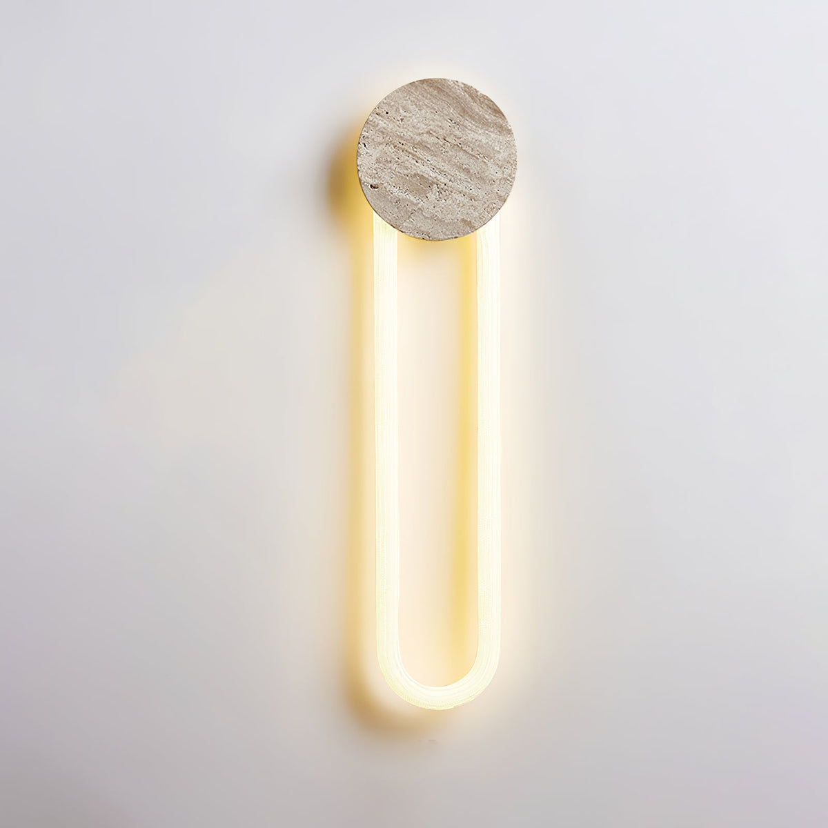Eloen Travertine LED Wall Sconce – Modern Minimalist Stone Light