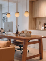 Elowen Fluted Opal Pendant Light – Modern Nordic Designer Hanging Lamp