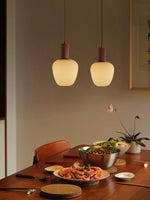 Elowen Fluted Opal Pendant Light – Modern Nordic Designer Hanging Lamp