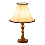 Elowen Bloom Embroidered Table Lamp with Walnut Base