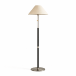 Elowen Classic Floor Lamp – Modern Wood & Fabric Standing Light for Living Room
