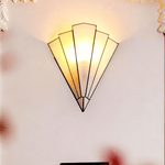 Elowen Deco Wall Sconce – Art Deco Opal Glass & Metal Lighting
