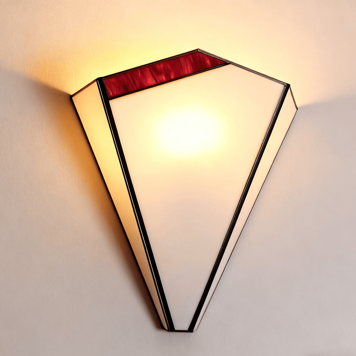 Elowen Deco Wall Sconce – Art Deco Opal Glass & Metal Lighting
