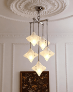 Elowen Prism Star Chandelier – Modern Glass Pendant Light for Dining & Living Rooms
