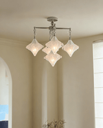 Elowen Prism Star Chandelier – Modern Glass Pendant Light for Dining Room & Living Room