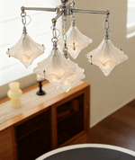 Elowen Prism Star Chandelier – Modern Glass Pendant Light for Dining Room & Living Room