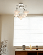 Elowen Prism Star Chandelier – Modern Glass Pendant Light for Dining Room & Living Room