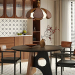 Elowen Handwoven Raffia Pendant Light with Brass Accents