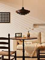 Elric Layered Metal & Wood Pendant Light for Modern Interiors
