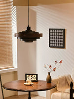 Elric Layered Metal & Wood Pendant Light for Modern Interiors