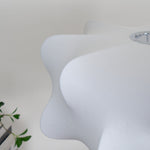 Elysia Silk Cocoon Pendant Light – Modern White Designer Hanging Lamp