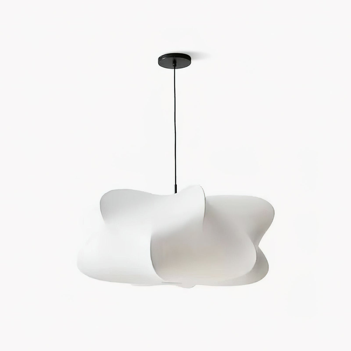 Elysia Silk Cocoon Pendant Light – Modern White Designer Hanging Lamp