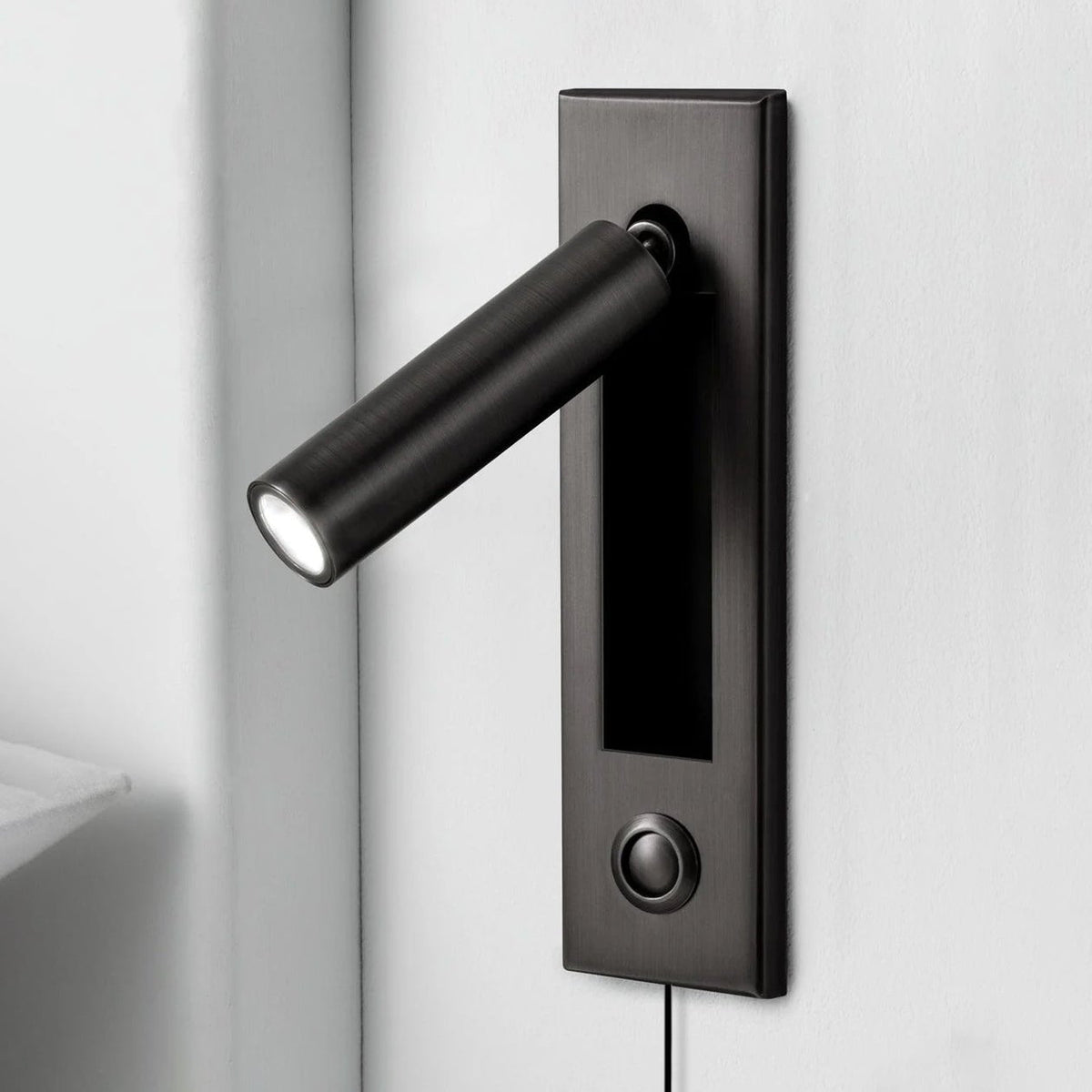 Embedded Bedside Plug In Sconce