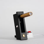 Embedded Bedside Plug In Sconce