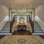 Emerald Rainfall Crystal Chandelier – Customizable Designer Pendant Light