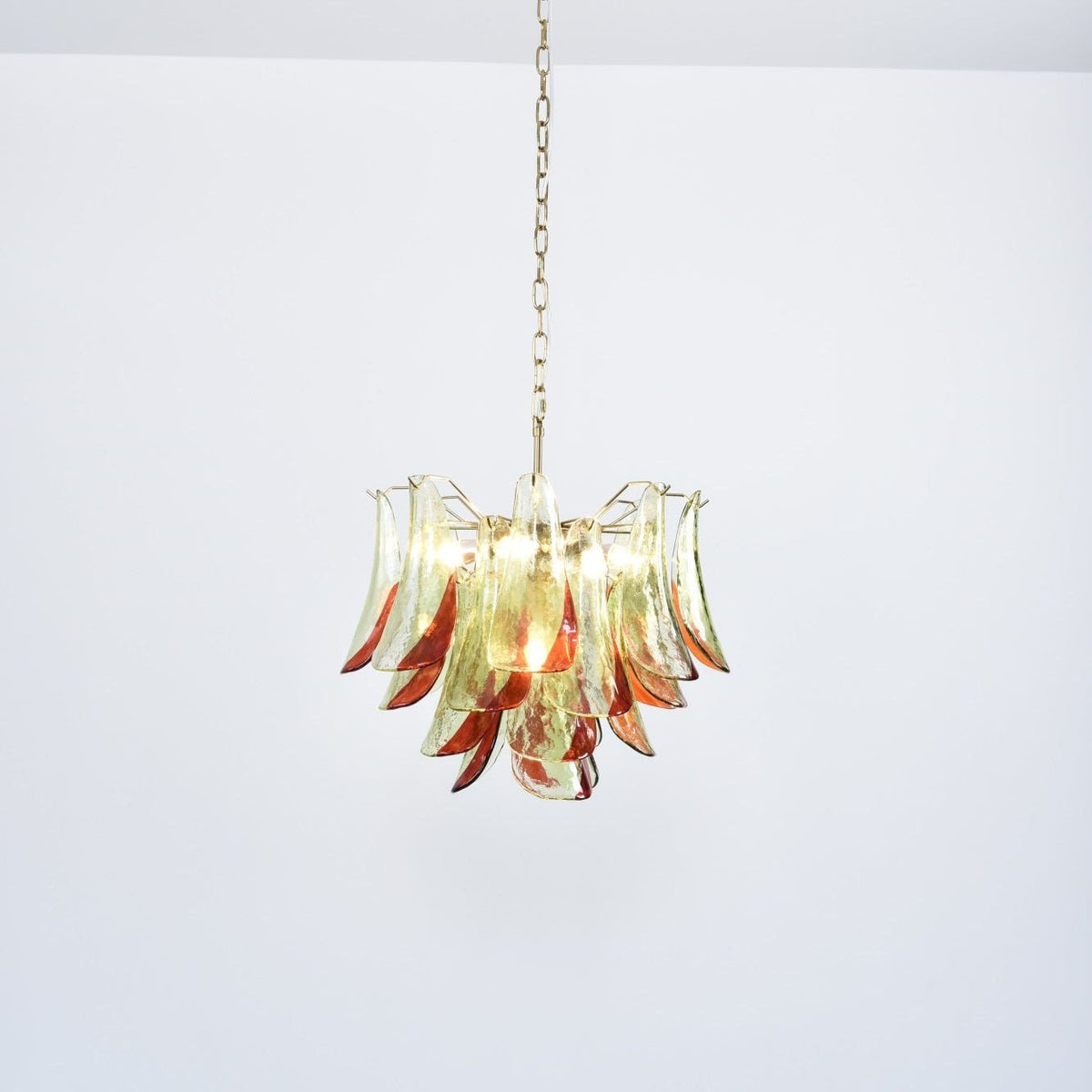 Marielle Glass Chandelier – Modern Art Deco Pendant Light for Dining Room & Foyer