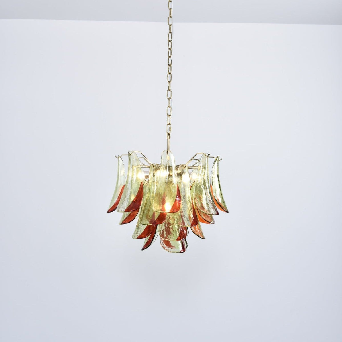 Marielle Glass Chandelier – Modern Art Deco Pendant Light for Dining Room & Foyer