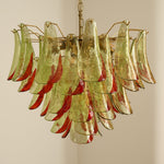 Marielle Glass Chandelier – Modern Art Deco Pendant Light for Dining Room & Foyer